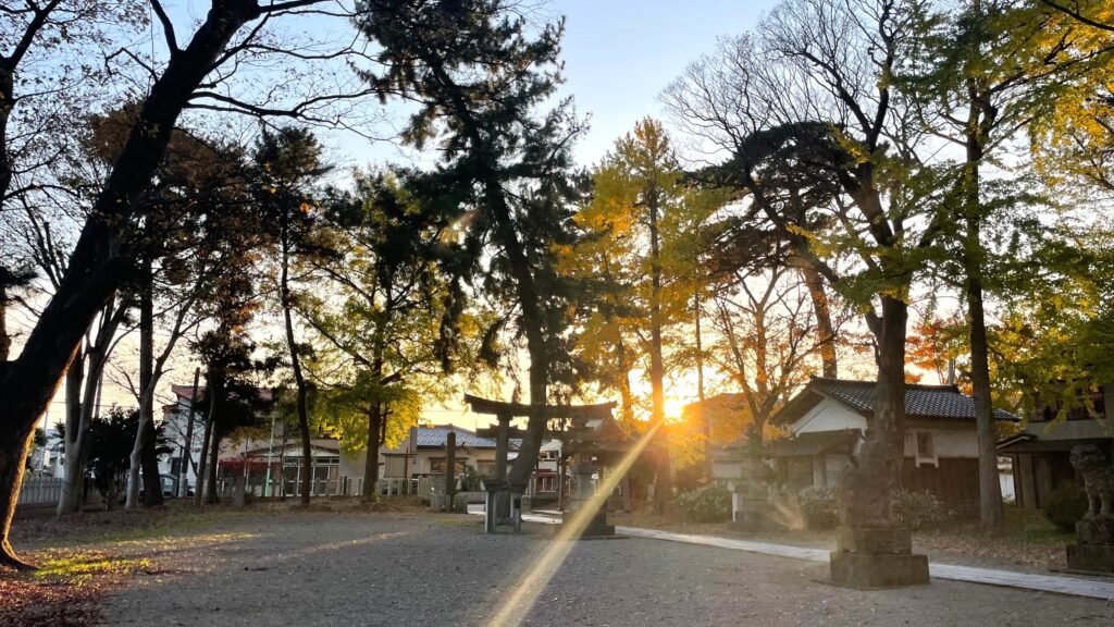 八幡公園 八幡神社 紅葉 銀杏 もみじ狩り 余目 庄内 山形