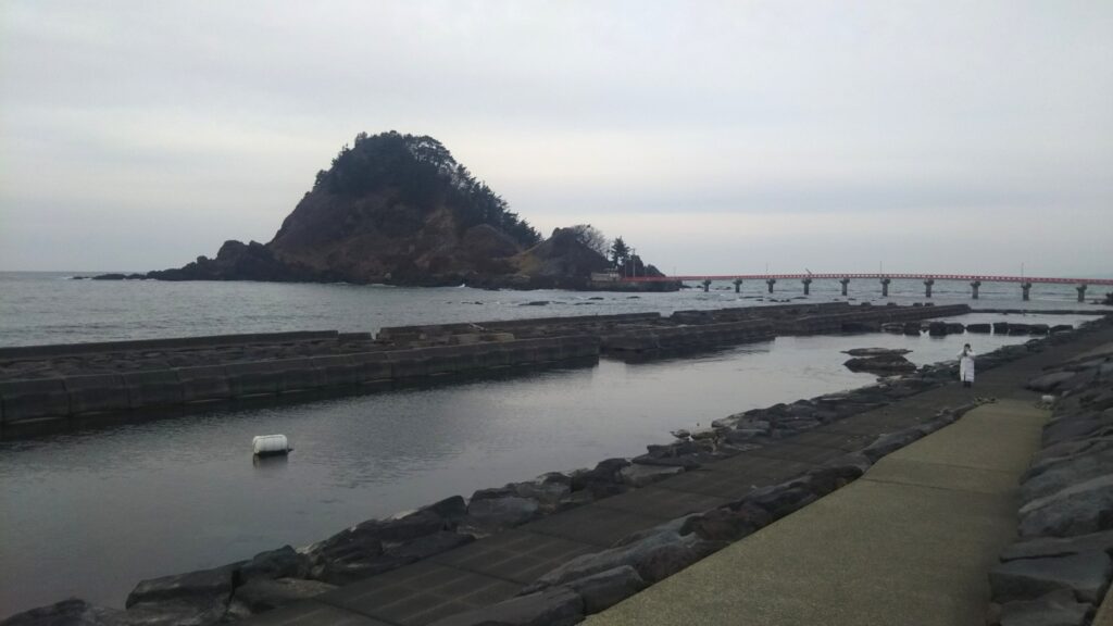 由良海岸 白山島
