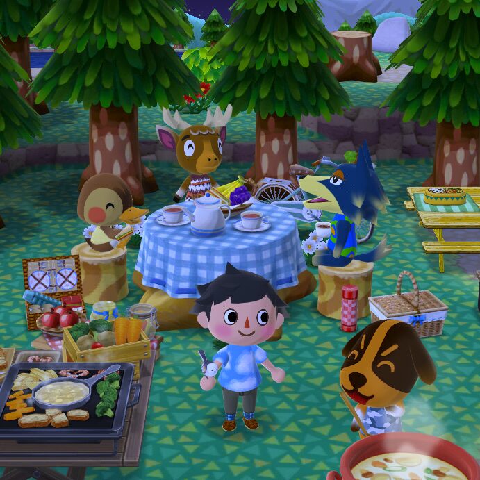 どうぶつの森 ポケットキャンプ チャック カモミ ロボ ジョン